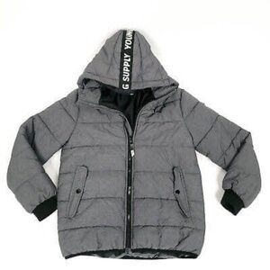 BRAND NEW youth boy h&m padded hooded jacket size 12-13Y